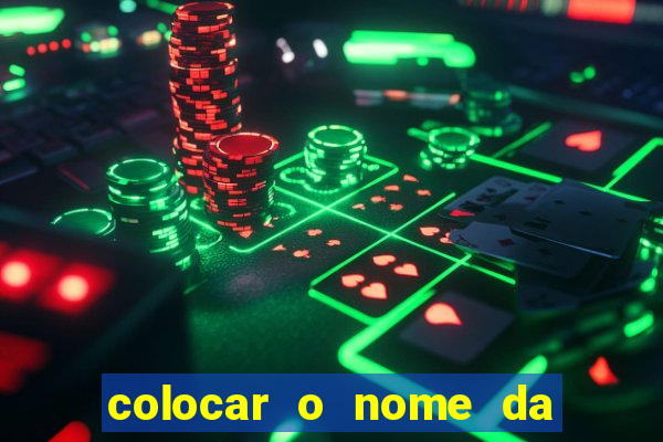 colocar o nome da pessoa no congelador